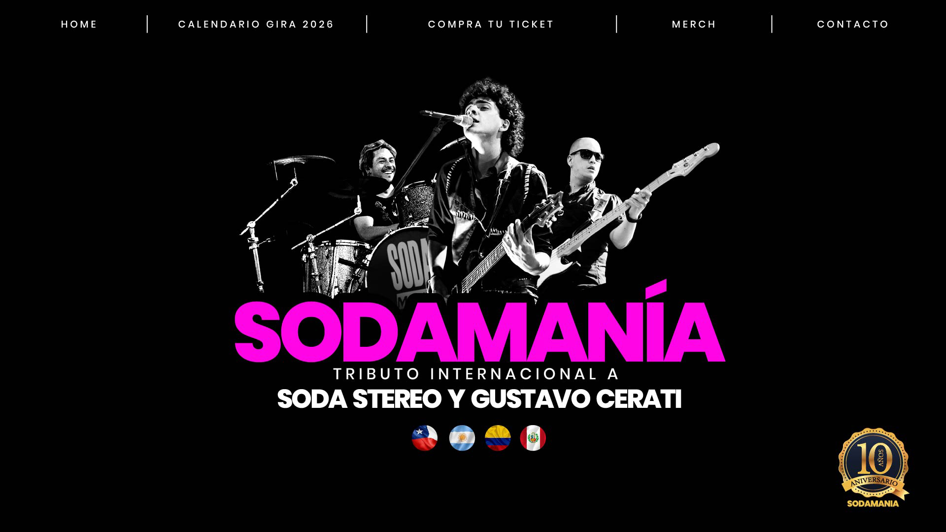 SODAMANIA Tributo Internacional a Soda Stereo y Gustavo Cerati